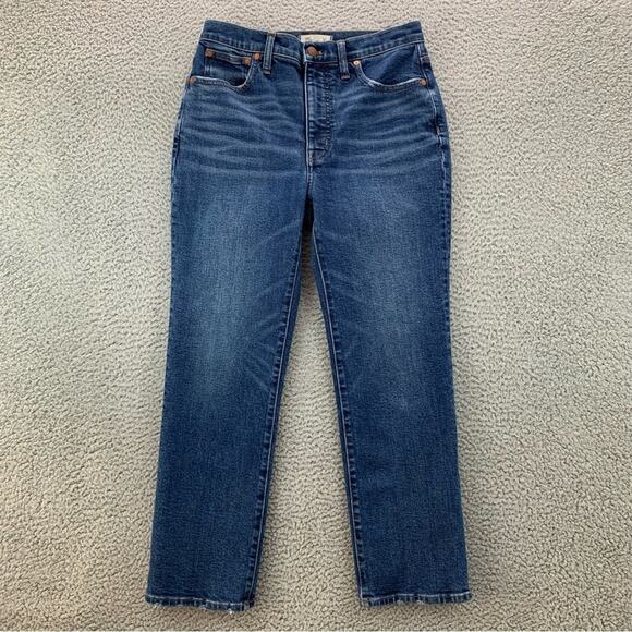 Madewell Women's Slim Demi-Boot Cropped Jeans in Sundale Wash  -  Size: 28 - Picture 1 of 16